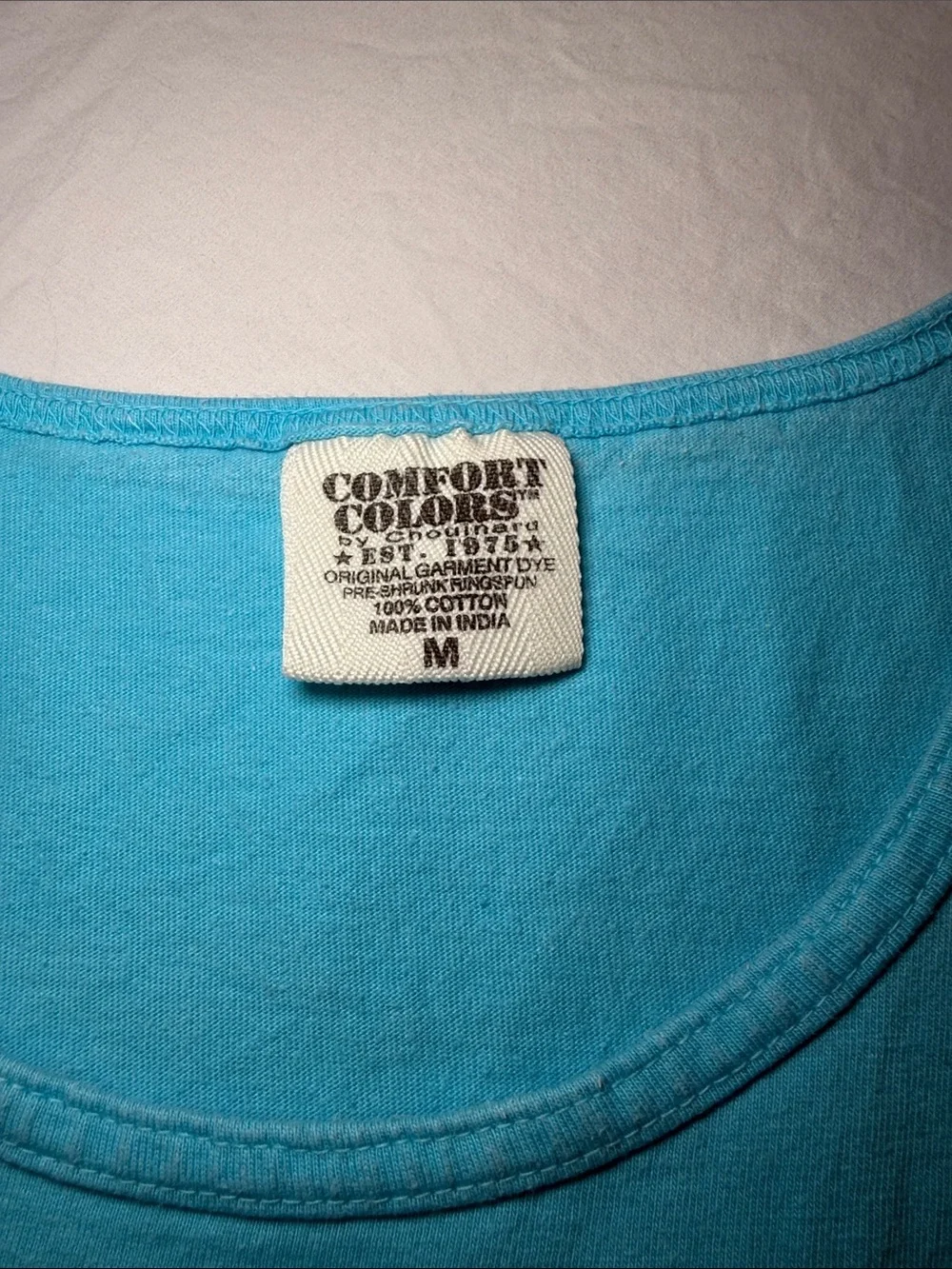 Oklahoma State University Blue and White Comfort Colors Tank Size Medium EUC